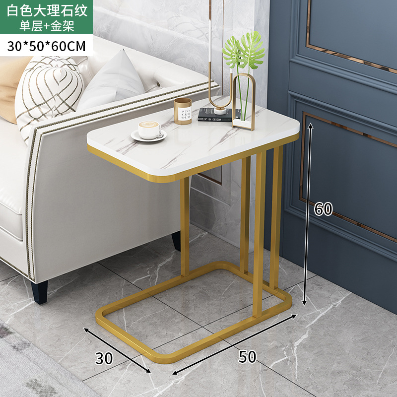 [단일 레이어] 50*30*60cm (화이트 + 골드 프레임)