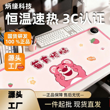 加热桌垫卡通电脑桌办公室大码鼠标发热垫书桌学生写字暖手垫批发