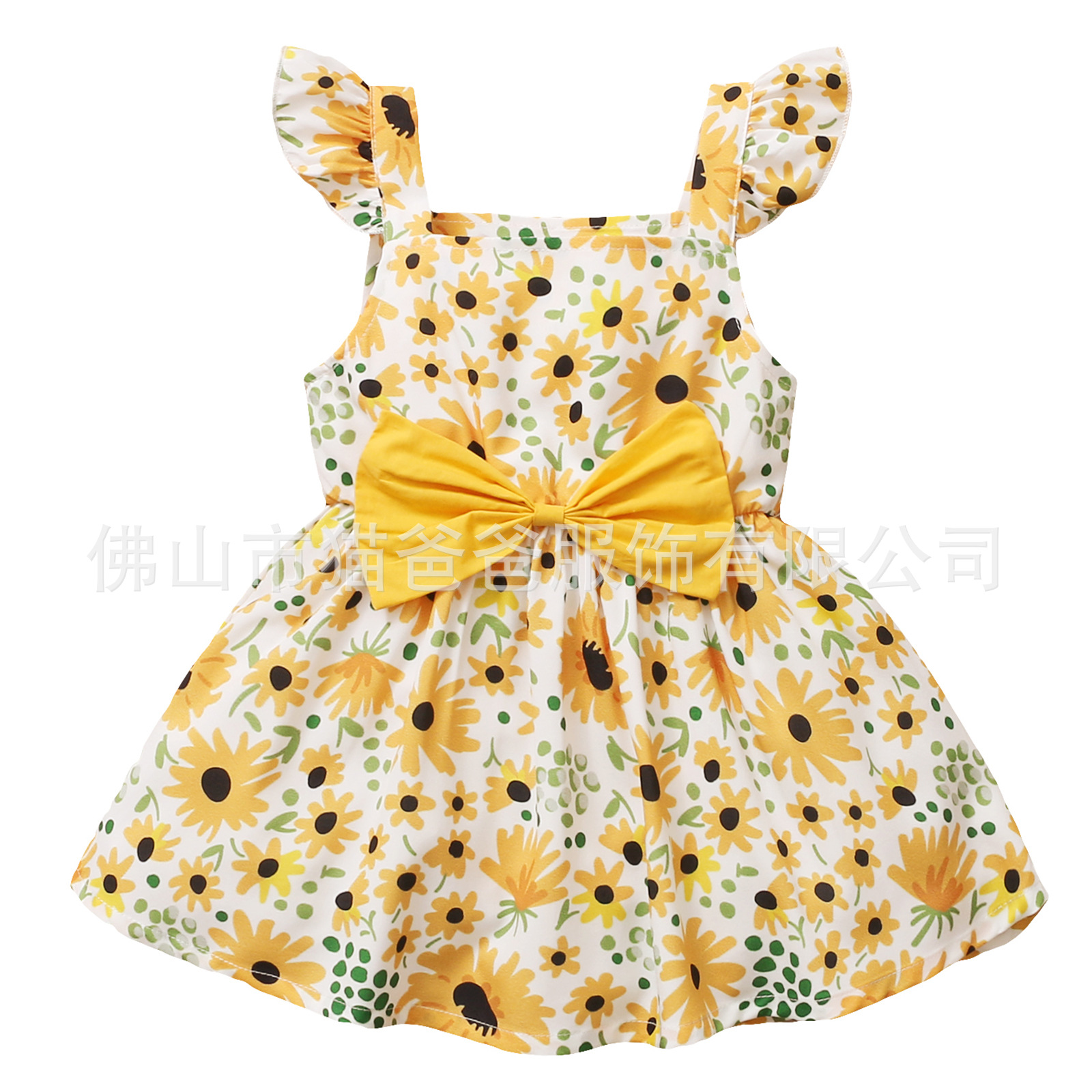 INS nueva venta caliente en el extranjero Verano de Europa y América niñas sin mangas floral vestido los niños