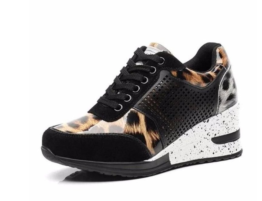 Chaussures de sport de loisirs pour femmes, nouvelle collection automne, grande taille, semelle épaisse, tête ronde, couleur unie_voghion.com