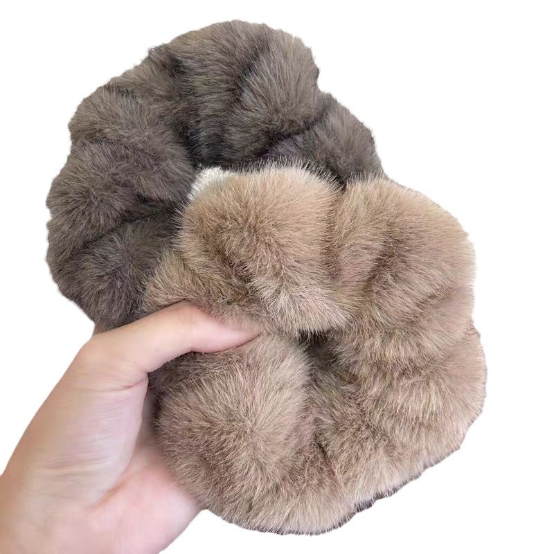 Flauschige Schweinedarmschnur Gummiband Haarband Damen Krawatte Haarkordel Kopfschmuck flauschig_voghion.com