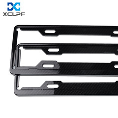藍牌鋁合金車牌架碳紋牌照框碳纖維覆膜車牌架框拍牌照架