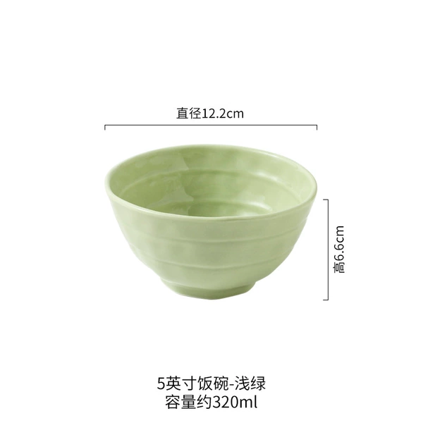 Cream Style 5-inch Rice Bowl-Light Green 72 Pack