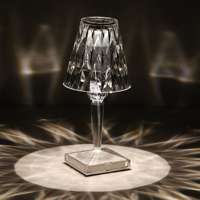 意大利创意充电气氛台灯求婚纪念日布置书房卧室床头钻石无线台灯|ms