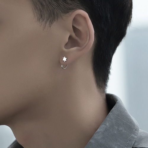 Earrings for men, trendy personalized earrings, ear hooks, men's ear buckles, niche design, ins trendy ear hook ear jewelry