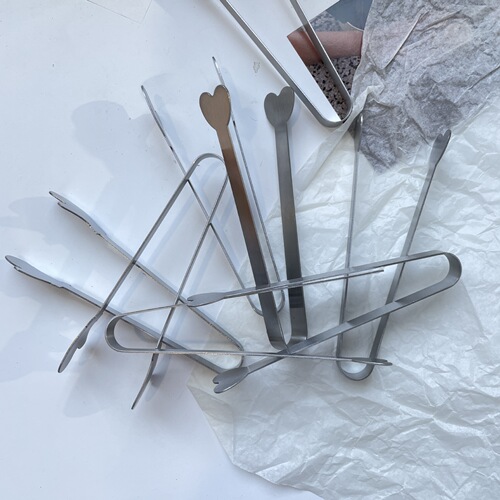 Small loving palm snack ice clip mini food clip fruit biscuit ice cube clip BH163