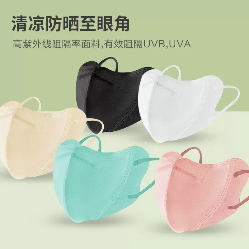 一次性口罩防晒防紫外线面罩3D立体女冬男护眼角保暖防风透气户外