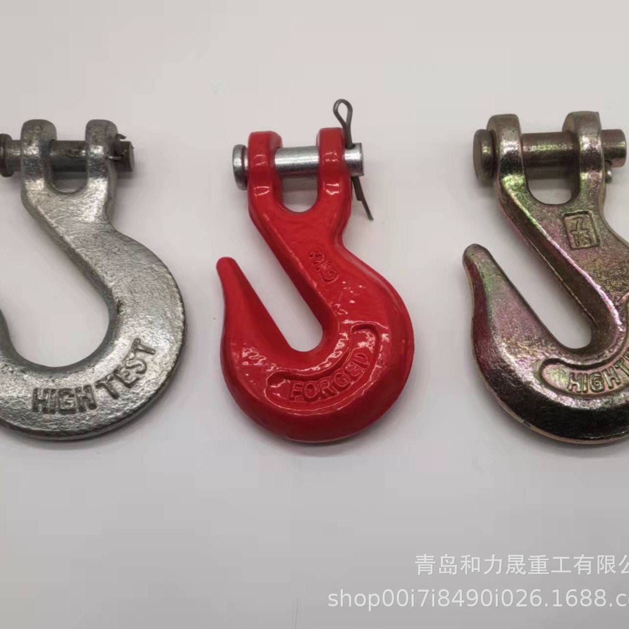 起重吊钩70级羊角抓钩 模锻拖车钩户外拖车救援吊钩 滑钩现货