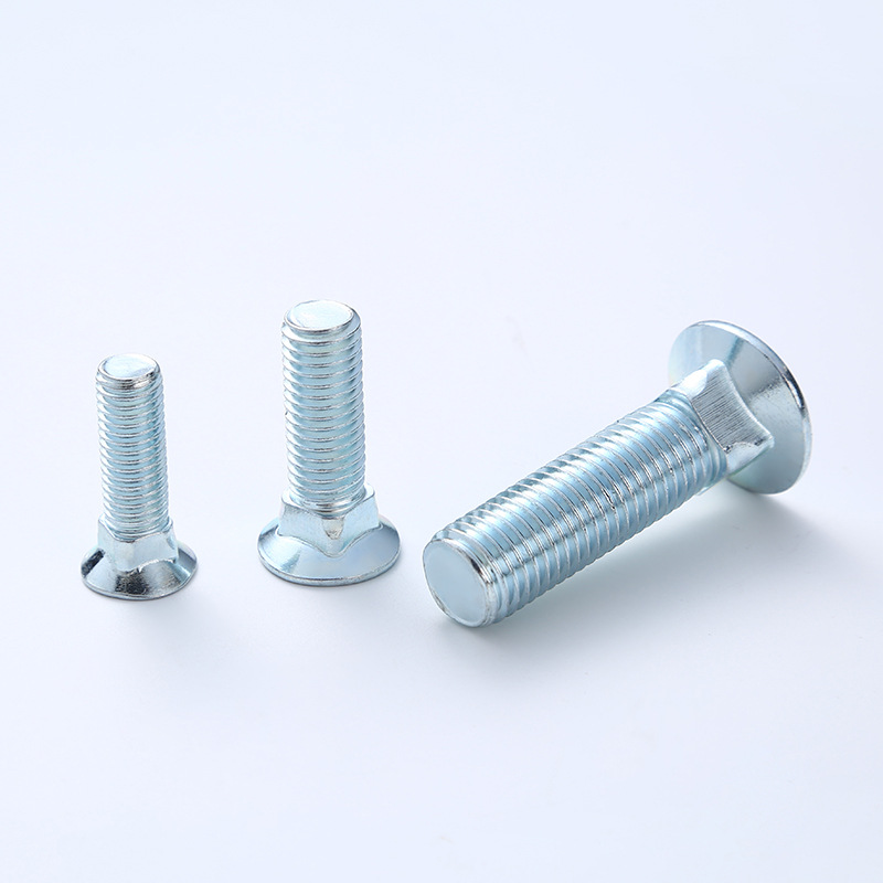 M3-M12 carbon steel galvanized carriage bolt round head square neck bolt high-strength bridge screw 