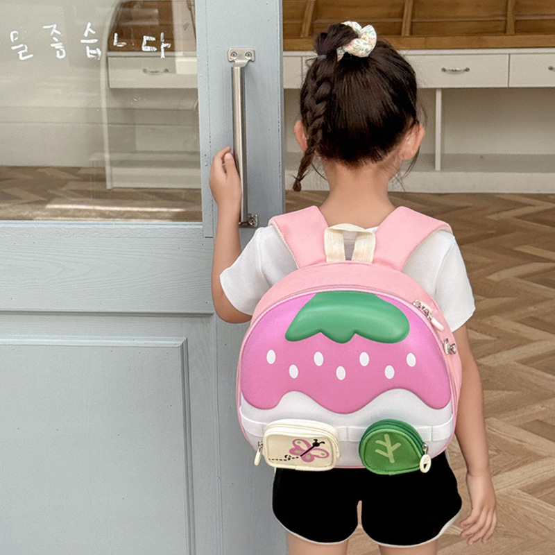 Bolsa infantil transfronteriza de dibujos animados, cáscara de huevo, mochila transpirable, niñas lindas, bolsas escolares de jardín de infantes de clase media y grande