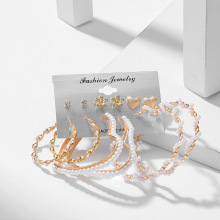 ŷ���羳�¿�Ķ���6���״������������ɫԲȦ������װearring