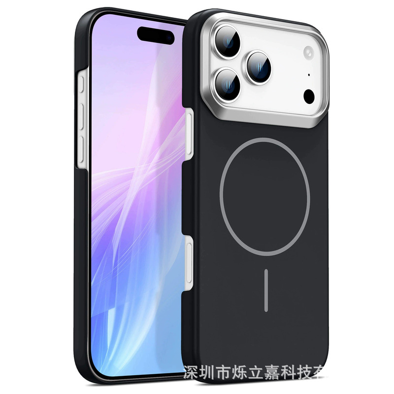 适用iphone17PROMAX金甲PC磁吸手机壳苹果16肤感磨砂15防摔保护套|undefined