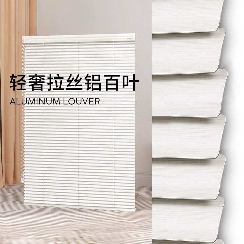 新款防窥百叶窗打孔遮光卫生间办公室浴室升降卧室卷帘防水遮阳帘