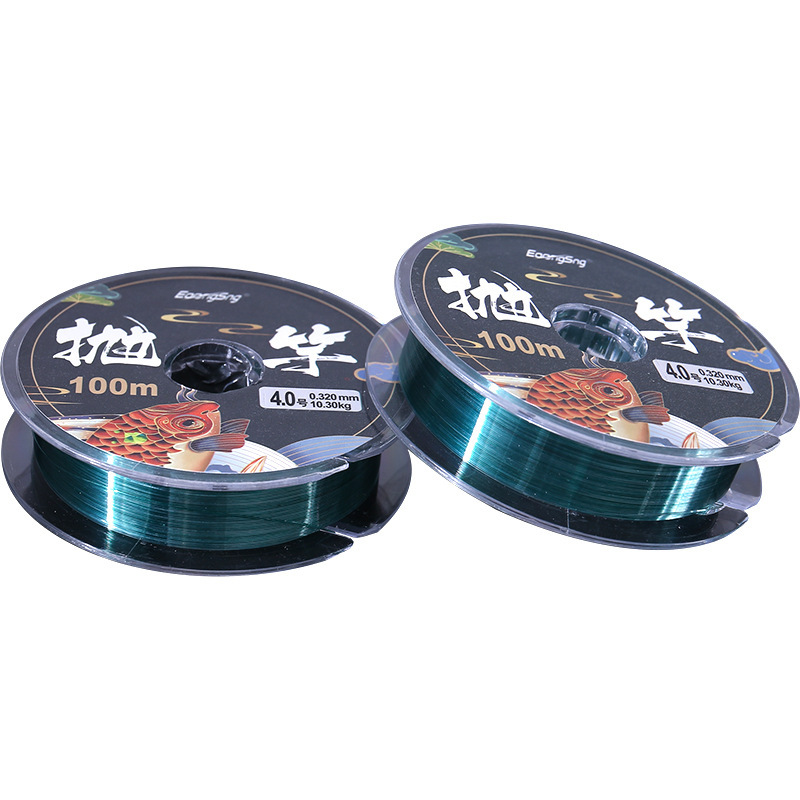 Lanzamiento de varilla 100m 10 línea de pesca 1000m línea principal fuerte tracción suave lanzamiento de varilla Luya línea de nylon línea de palo de mar