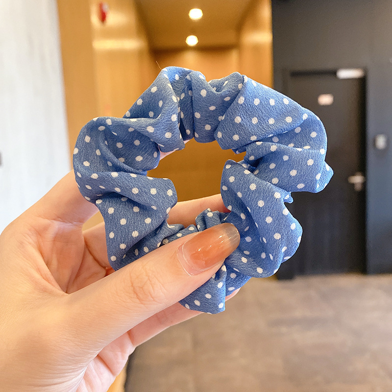 Coreano de encaje a cuadrícula anillo de cabello de intestino para mujeres 2026 nuevo estilo de cabello in-viento de gran tamaño bolas de cabello flor de tocado