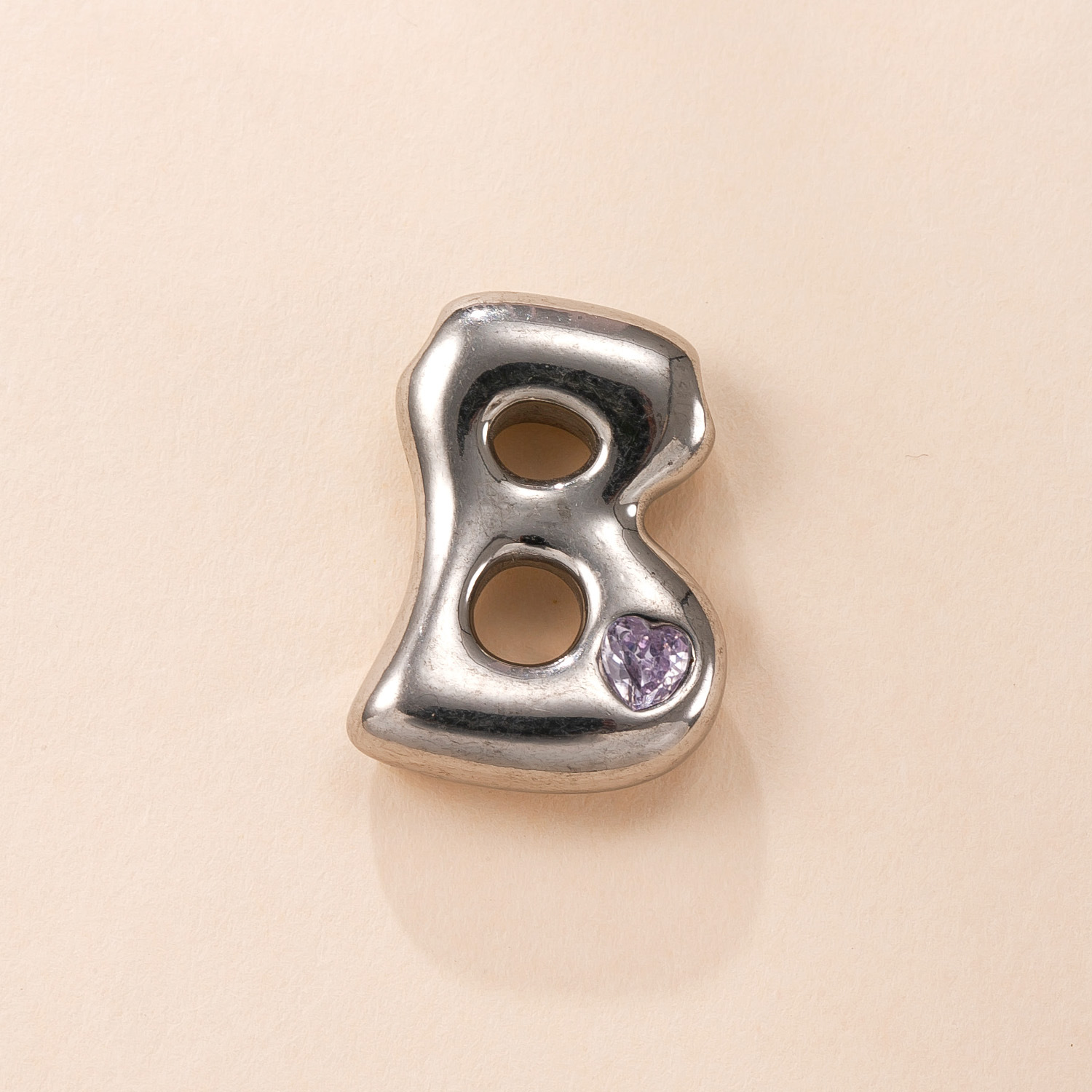 Colgante único transfronterizo de joyería de acero inoxidable fundición con incrustaciones de diamantes de color 26 letras accesorios de collar moda simple pulsera briy