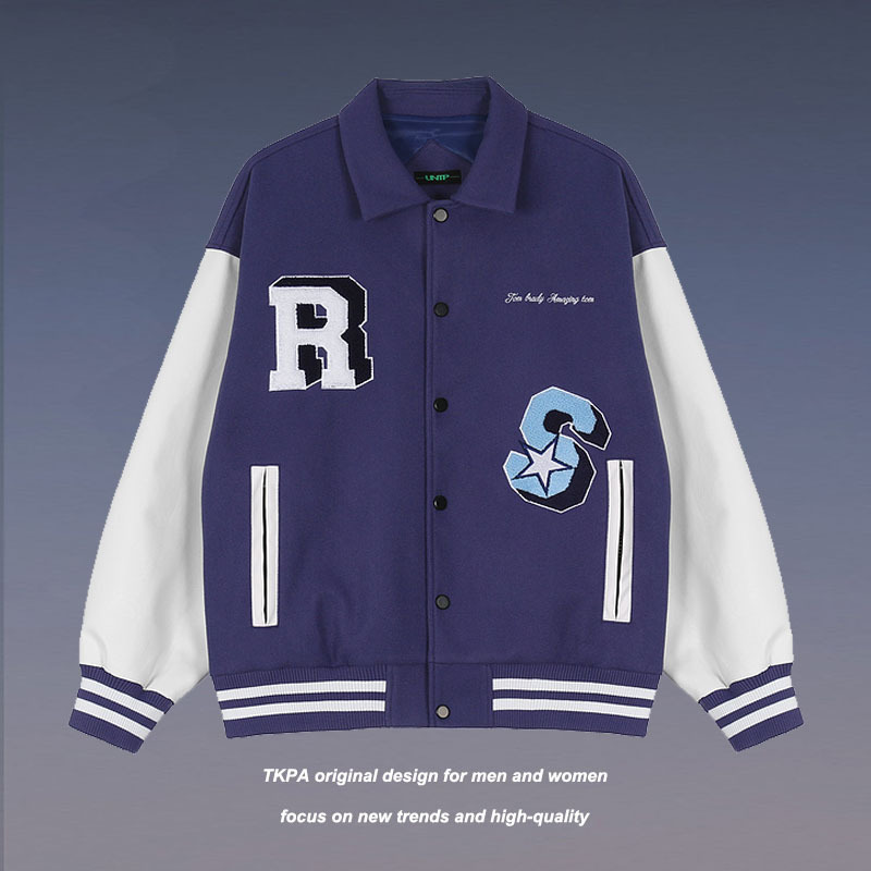 TKPA hip-hop retro blue vintage baseball...