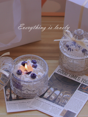 <Berry troubles>Aromatherapy candle Cake marry Souvenir  birthday gift Christmas new year