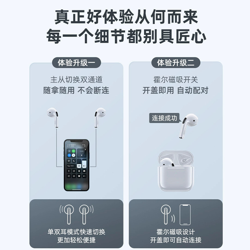 华强北小4代男女士高音质Pro4蓝牙耳机无线源头工厂批发25年新款|undefined