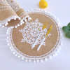 Handmade woven cushion rice meal pads thermal pad cotton and linen pad decorative cushions shooting props virtue cushion