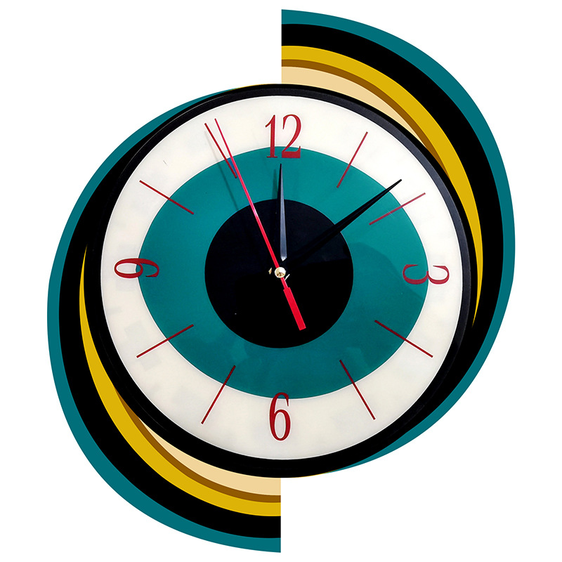 Transfronterizo popular reloj nórdico simple sala de estar Reloj de pared creativo decoración del hogar reloj Retro Luz Reloj de pared de lujo