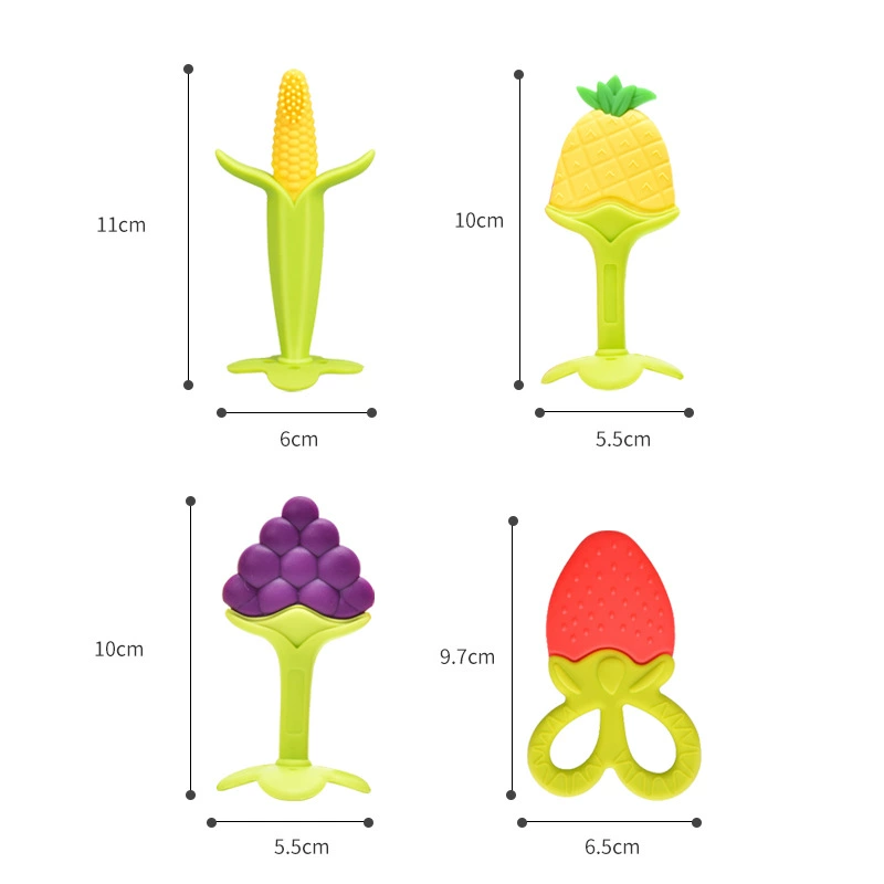 Children's silicone three dimensional fruit teether, Amazon