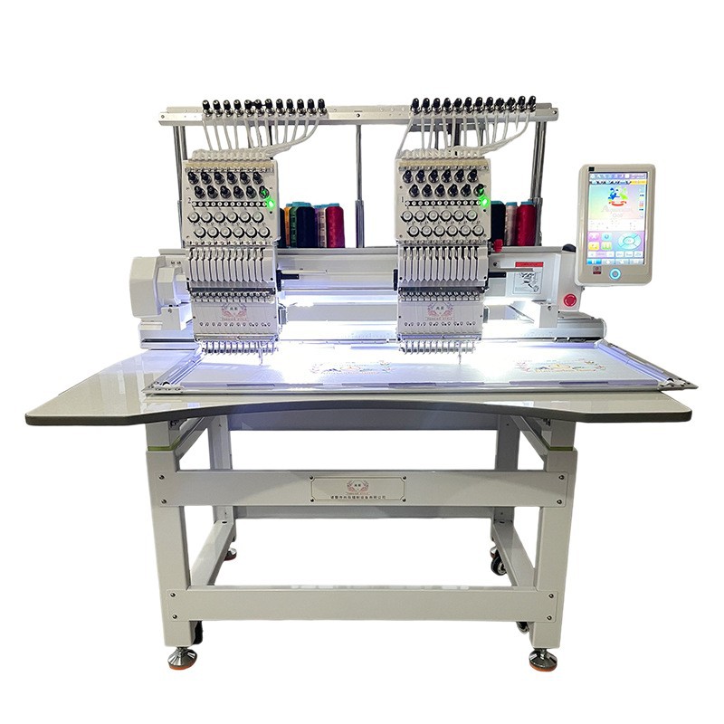 Máquina de bordado de computadora de Shangxiang 2 cabeza automática comercial doméstica máquina de bordado multifuncional fábrica directa