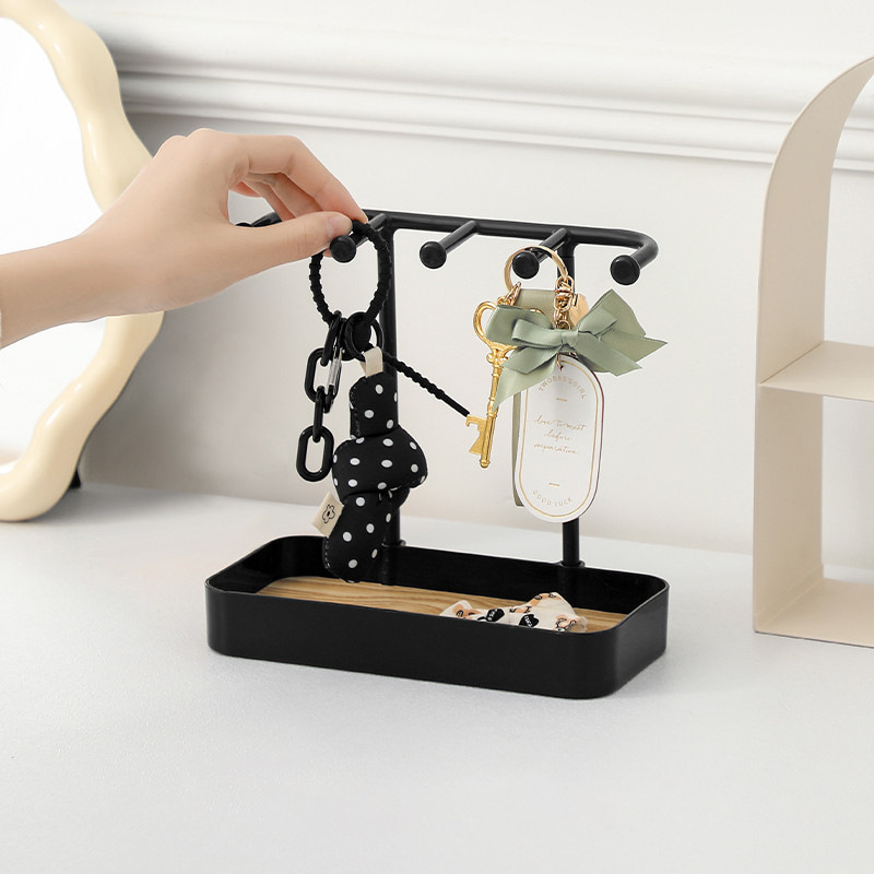Postal gratuito caja de almacenamiento de joyería de escritorio joyería pendientes collar colgante decoración estante de exhibición caja de almacenamiento desmontable