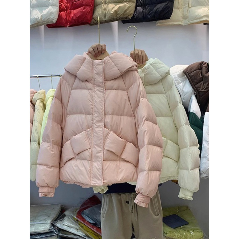 Original Design Women's down Jacket Winter 2026 New Fashion Stylish White Duck down Cocoon-Shaped Puffer Coat