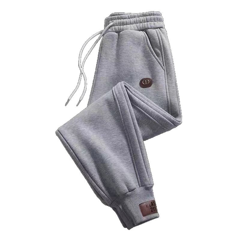 Men's Fleece-Lined Jogger Pants – Relaxed Fit Cuffed Sweatpants With Zipper Pockets (Extended Sizes 5XL)_voghion.com