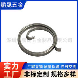 厂家定制 高碳钢锁具扁簧 回锁弹簧 锁具涡卷弹簧 涡卷扁线弹簧