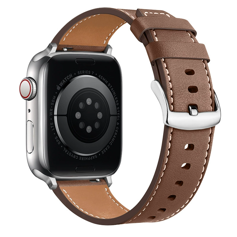 Подходит для Apple Tibetan Applewatch 8/7/6/5/4/3 с ремешком из коровьей кожи iWatch SE