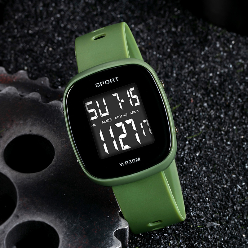 Ventas calientes multifuncionales al aire libre nocturna relojes electrónicos relojes electrónicos de estudiantes de secundaria al por mayor