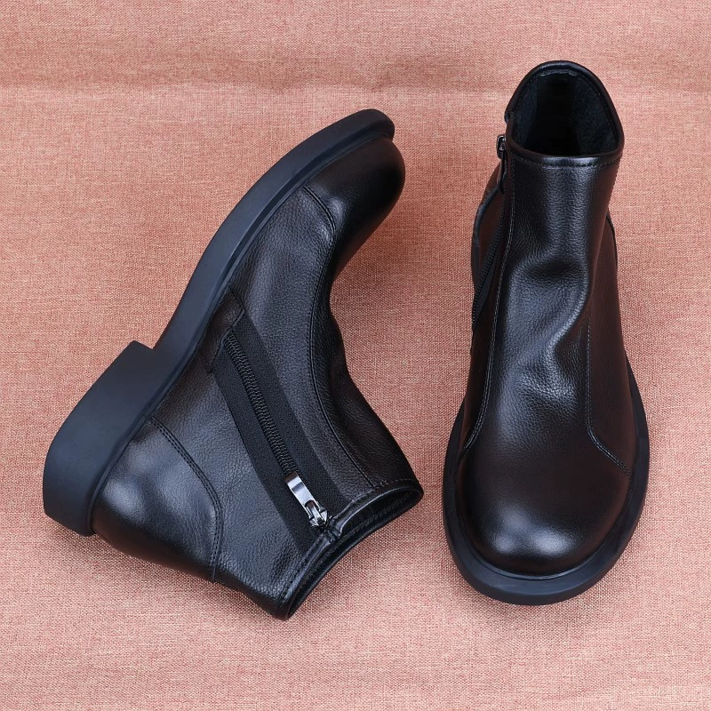 Листья из коровьей кожи удобные дышащие сапоги Martin мужские сапоги