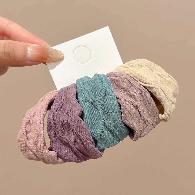 Mascarilla facial agradable para la piel para niñas, lazo para el cabello, cuerda para la cabeza de cola de caballo alta, cuerda para el cabello atada para niños, tocado de goma de alta elasticidad y duradero