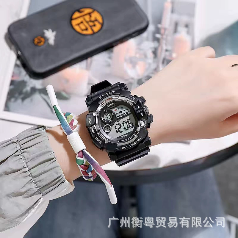 Universal electronic waterproof men's watch for men and women, wholesale