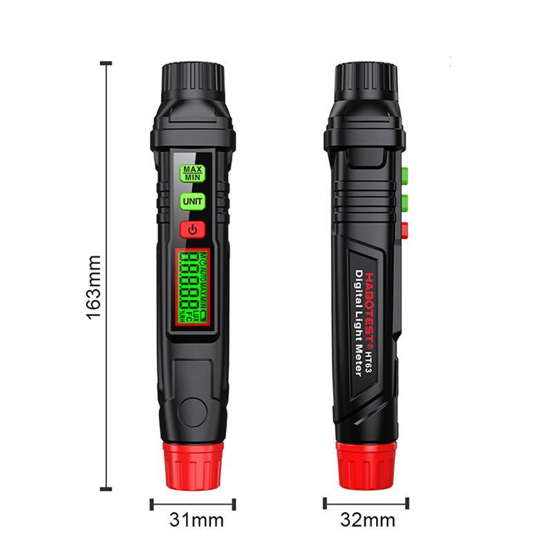 HABOTEST华博HT63笔式数字照度计工业级高精度光线光照强度亮度