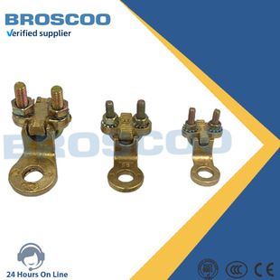 Railway cable fixing clamp brass plum clamp terminal U-bolt clamp brass bolt clamp