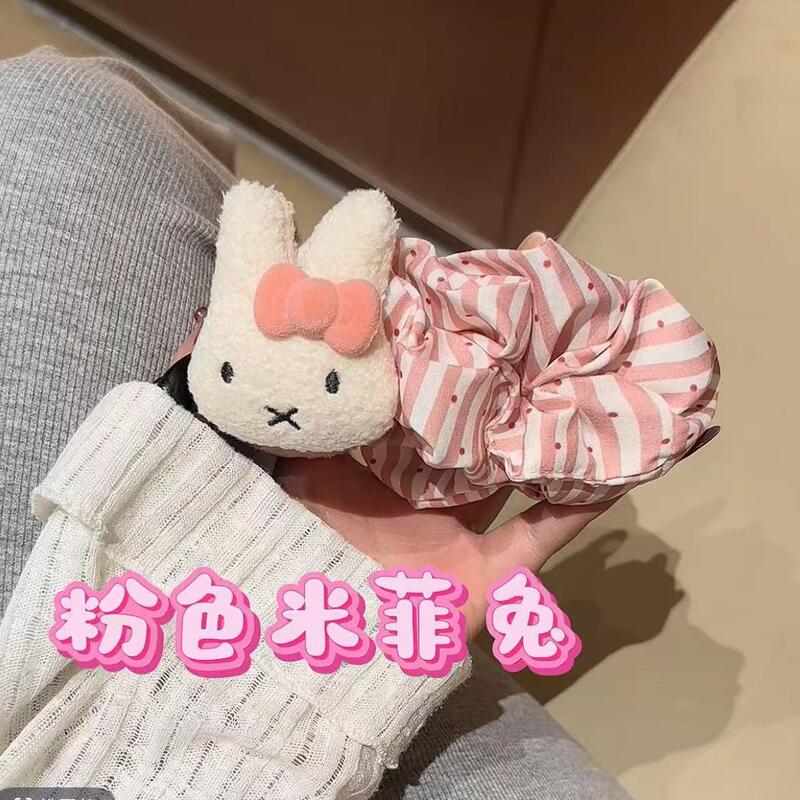 超萌可爱波点大号米菲兔巨显发量香蕉夹后脑勺盘发百搭少女发饰|undefined