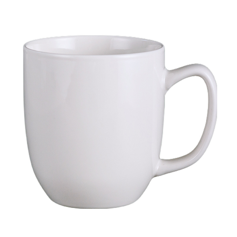 Transfronterizo de Amazon taza blanca taza de alto aspecto creativo Oficina taza de café pareja taza de agua Taza de cerámica