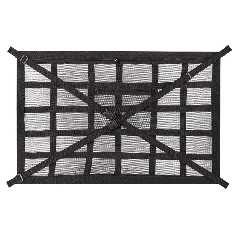 Red de techo colgante del techo del automóvil Red de equipaje del automóvil de gran capacidad Bolsa de almacenamiento del automóvil Bolsa de almacenamiento del techo