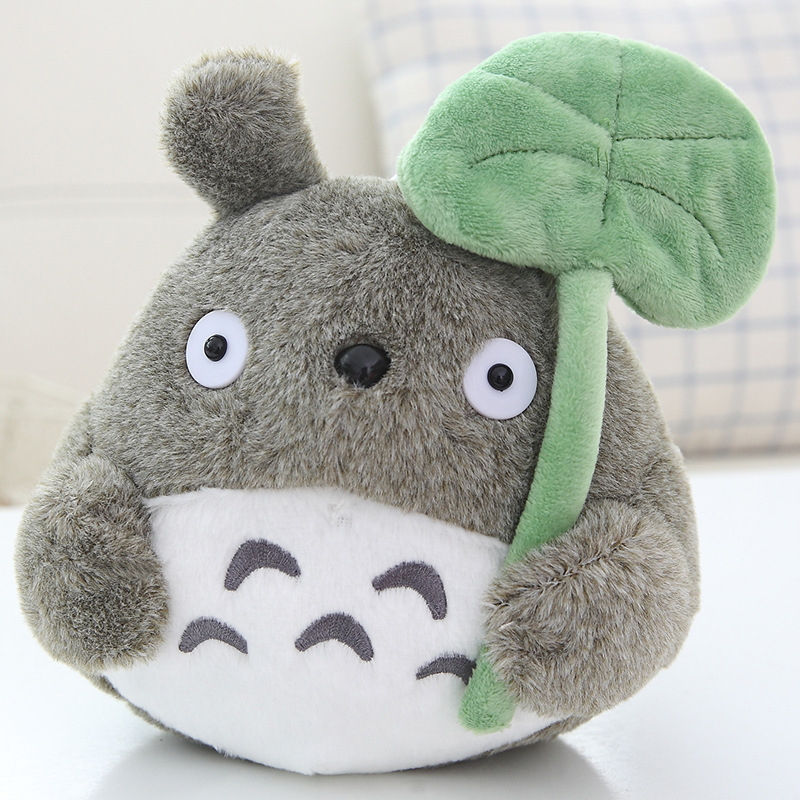 Cross-border Explosions Japanese Style Cute Totoro Doll Lotus Leaf Totoro Pillow Plush Toy Small Pendant in stock Wholesale