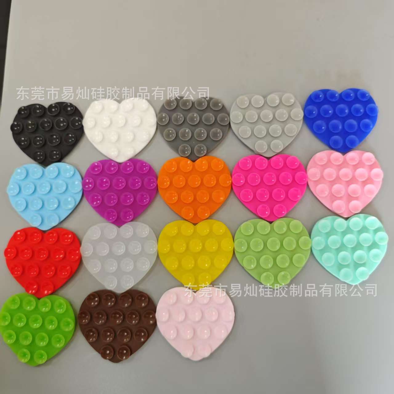 Multifunctional silicone double-sided sticky suction cup mobile phone sticker love 15 suction cup self-adhesive mobile phone holder