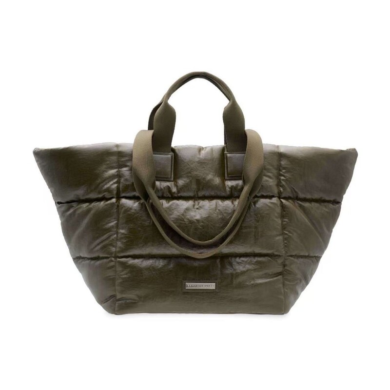 Cross-Border Wholesale Women's Bags 2025 Winter Space Cotton Shoulder Bag Large Capacity Casual Handbag Pure Color Bright Bread Bag Cross-Border Wholesale Women's Bags 2025 Winter Space Cotton Shoulder Bag Large Capacity Casual Handbag Pure Color Bright Bread Bag