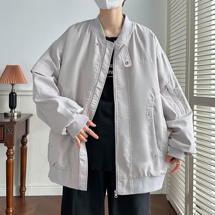 Komplettes Pilotenjacken-Outfit für Herren, stylisches Jacken-Outfit für Herren_voghion.com