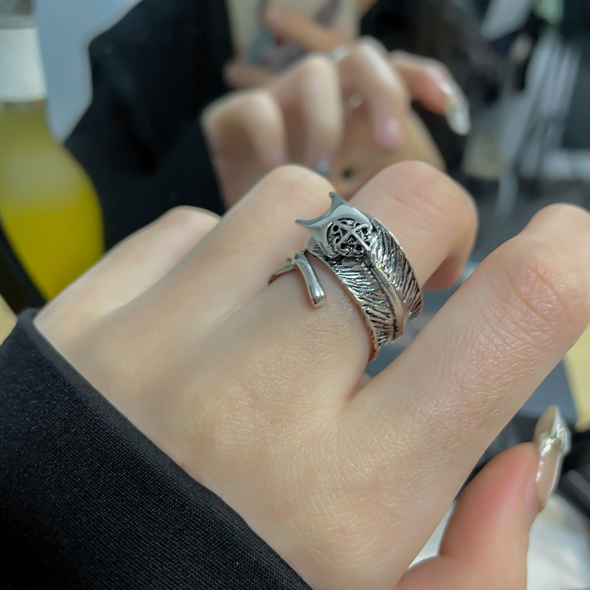 Titanium Punk Ring Image 2