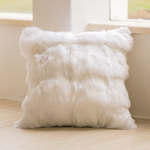 Cream style sofa pillow case living room waist backrest ins style modern simple bay window cushion bedside cushion soft bag