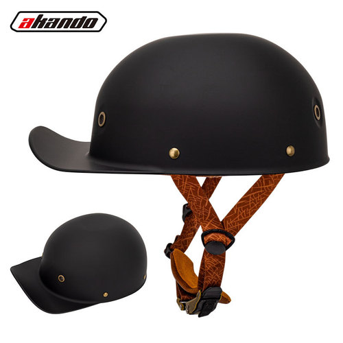 Cross-border exclusive supply of retro gangster personality baseball caps for men and women, motorcycle scoop helmets, peaked cap helmets, electric vehicle half helmets, summer helmets