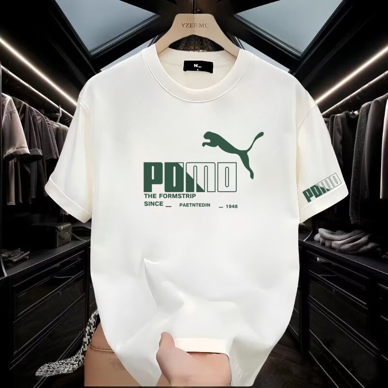 2025 nueva moda suelta versátil chaqueta de verano ropa de moda de hombre algodón camiseta de manga corta de hombre