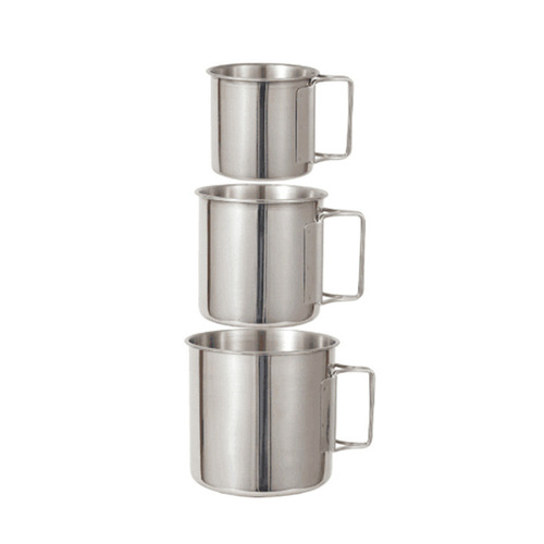 304 stainless steel water cup outdoor camping cup camping mouth cup portable folding handle cup mountaineering picnic